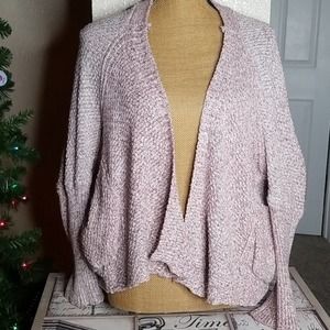 American Rag Cie Pink Chunky Cardigan Sweater